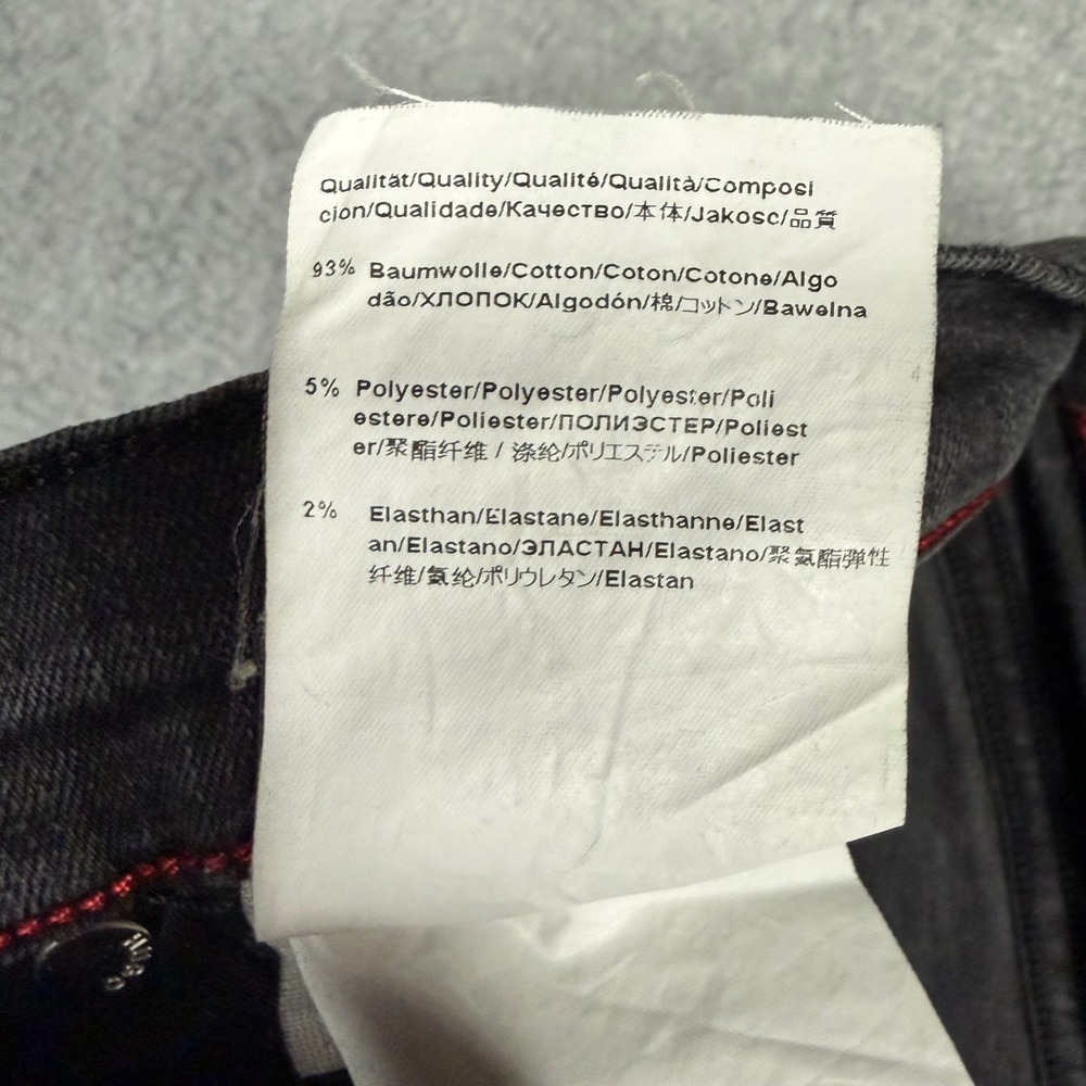 Hugo Boss Red Label Gemini Womens Skinny Jeans 27x34 Charcoal Gray Low Rise - Picture 10 of 11